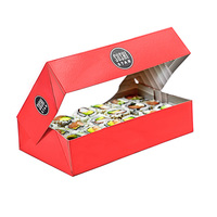 Boîte à Sushi tomo jetable, emballage personnalisé à emporter, Bento aliments de luxe, papier cadeau, à emporter 50 pièces