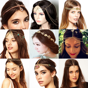 Accessorio per Capelli Vintage in Stile Europeo e Americano con Strass e Tema Festivo per <span class=keywords><strong>Feste</strong></span> Eleganti - Product Image 1