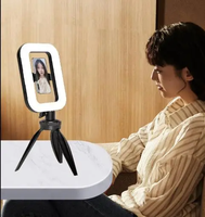 YM200 20W Selfie Portable Téléphone Rechargeable Anneau Lumière Réglable Remplissage Lumière avec Bluetooth Trépied Lumière Stand pour Live Stream