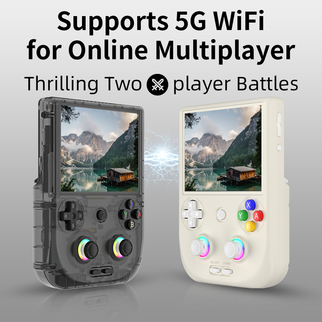 2026 New RG406V Handheld Game Console 4" IPS Multi-touch Screen Android 13 Wi-Fi up to 2TB TF Card Expansion Retro Video Games