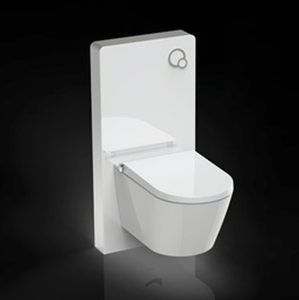 Inodoro de Cerámica con Doble Descarga, Forma Redonda, Trampa en P, con Funciones de Calefacción, Bidé Inteligente E410 - Product Image 3