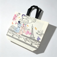 Sac écologique en non-tissé laminé, en stock, imperméable, réutilisable, pour courses, emballage de détail, impression personnalisée