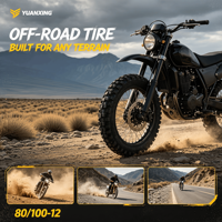 Pneu tout-terrain 2.50-10 en gros avec chambre à air, adhérence équilibrée et résistance à l'usure pour moto tout-terrain adulte