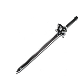 Épée noire non affûtée <span class=keywords><strong>Sword</strong></span> Art Online, réplique en métal de l'épée de <span class=keywords><strong>Kirito</strong></span>, l'Éclaircisseur, accessoire de jeu de rôle - Product Image 1