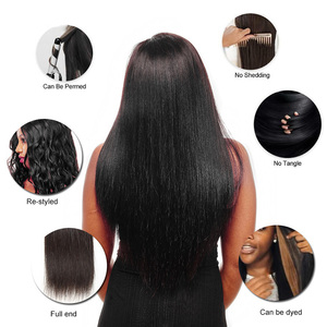 All'ingrosso 8a 9a 10a indiano <span class=keywords><strong>extension</strong></span> per <span class=keywords><strong>capelli</strong></span> umani 30 pollici di chiusura naturale nero ciocche di pizzo Raw Aliexpress da <span class=keywords><strong>donna</strong></span> nera - Product Image 3