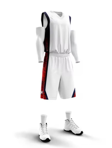 Maillot de basket-ball en mesh personnalisé avec le nom de l'équipe, 100% polyester, respirant, anti-humidité, séchage rapide, unisexe adulte, vente en gros - Product Image 4