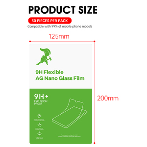 Meilleures ventes OEM/ODM – Film en verre nano flexible HD 9H à découpe rapide en 30 secondes pour <span class=keywords><strong>protection</strong></span> d'écran de téléphone – Film hydrogel - Product Image 6