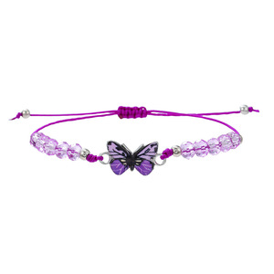 Colorful Woven Butterfly <b>Bracelet</b> Zinc Alloy <b>Crystal</b> Beaded Jewelry Unisex Gift Fashion <b>Bracelets</b> - Product Image 5
