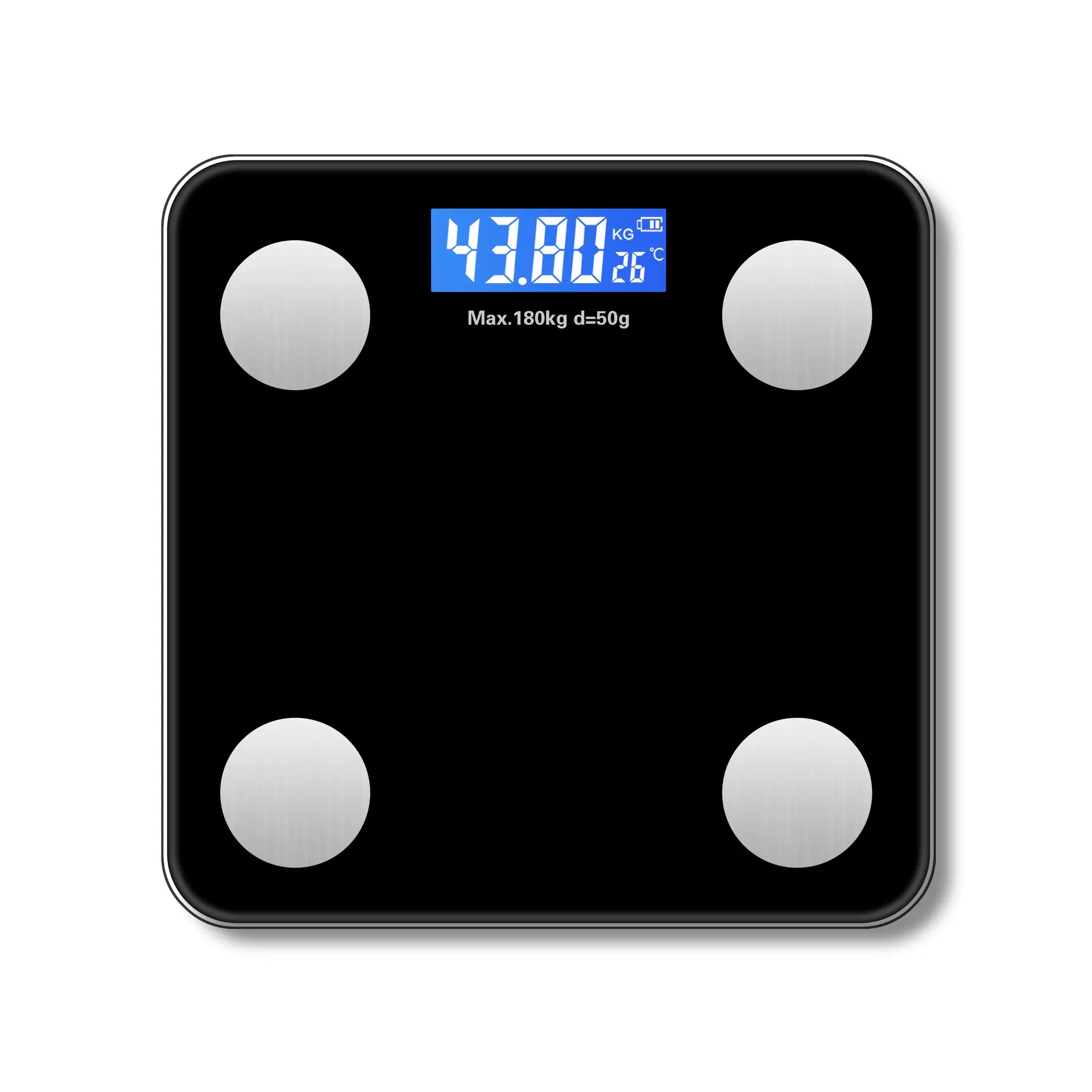 Commercio all'ingrosso di pesatura del grasso del corpo bilancia digitale Usb ricarica Smart bilance per il peso del corpo con App