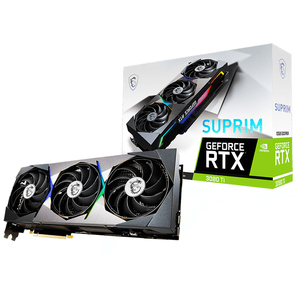 Carte graphique d'occasion GeForce RTX 3080TI SUPRIM 12G avec 12 Go de mémoire GDDR6X 384 bits, GPU GeForce RTX 3080 TI, GeForce RTX 3080TI SUPR - Product Image 1
