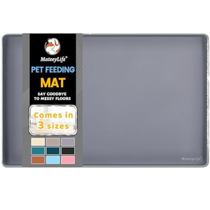 MateyLife Pet Feeding <b>Mat</b> Solid Color Non-Slip Waterproof Indoor Dog Feeding <b>Mats</b> 3 Sizes Available - Product Image 1