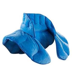 Microgolfbare geweven warmtekussen met citroengrasvulling, draagbare gewogen schouder- en nekwrap voor slapen en kamperen - Product Image 6