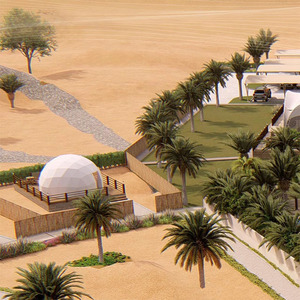 Kit de Dôme Géodésique Écologique de Luxe pour Hôtel, Tentes Dôme Géométriques Transparents en PVC pour Glamping, Grandes Dômes de 6m, 12m, 20m, 50m, Idéales pour l'Hiver - Product Image 2