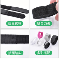 Attaches en nylon personnalisées 2026, bande auto-agrippante en forme de P, rubans en nylon réglables, serre-câbles pour téléphone portable et données USB