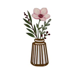 Venta al por mayor forma de flor Vintage Metal pared arte escultura diseño moderno decoración del hogar <span class=keywords><strong>OEM</strong></span> Technics UV impresión Metal colgante signo - Product Image 5