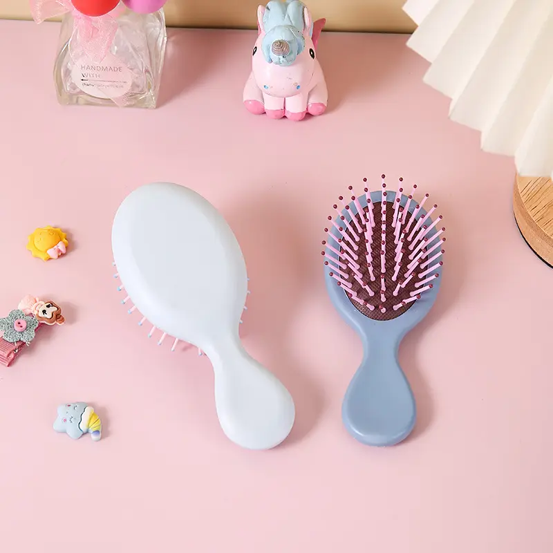 Phim Hoạt Hình Tóc Xoăn Lược Massage Túi Khí Đệm Lược Tóc Salon Dễ Thương Detangling Bàn Chải Tóc Cho Cô Gái