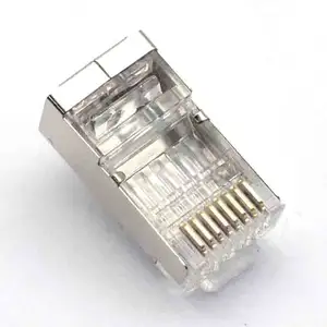 一站式采购热卖RJ45公连接器STP Cat5 Cat6 Cat7 8P8C UTP网络模块化插头支持定制