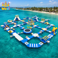 Parque Acuático Inflable Interactivo Expandible para Resorts de Verano