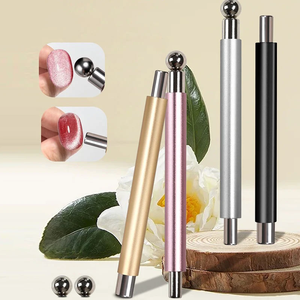 Varilla Magnética para Uñas <span class=keywords><strong>con</strong></span> Cuentas de <span class=keywords><strong>Vidrio</strong></span> Magnéticas Fuertes, Efecto Ojo de Gato Rosa, Nuevo Esmalte de Uñas, Herramienta Magnética de Doble Cabeza - Product Image 2