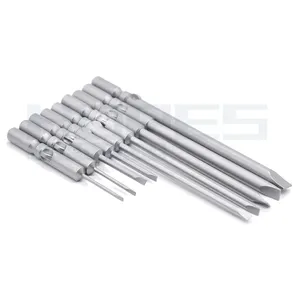 Embouts à fente en alliage S2 avec tige ronde 800 801 802 SL1.6 2 2.5 3 4 5 6mm tournevis plat longueur 40 60 100mm outils électriques