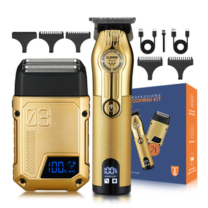 Tondeuse à cheveux multifonctionnelle pour coiffure, modèle rétro, avec fonction de gravure, rasoir spécial pour salon de coiffure, rechargeable USB, populaire, à mouvement alternatif - Product Image 1
