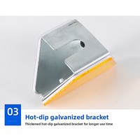 Panneau de signalisation routière trapézoïdal adhésif standard national, galvanisé à chaud, ondulé, de niveau diamant, réfléchissant