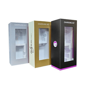 定制印刷标志硬纸板磁铁盒电源银行充电器电缆包装包装盒豪华磁性礼品盒 - Product Image 3