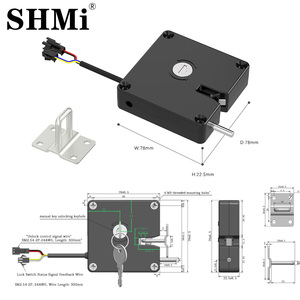 XG078 DC12V Serrure Intelligente à Déverrouillage d'Urgence sans Clé, Énergie Instantanée, Résistance à la Traction de 150KG pour Verrouillage de Colis - Product Image 3