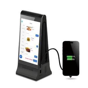 New Arrivals FYD-868SD Double Side 7 Inch Restaurant Display Digital Menu Table Top Advertising Player Phone Charging