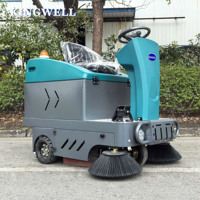 Balayeuse de voirie électrique industrielle mini KW-1050 de haute qualité pour le nettoyage des sols et des rues