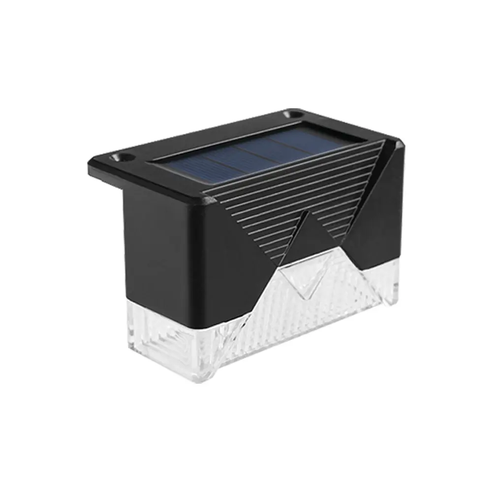 Rechargeable LED Solar Lights Outdoor For Stairs, Waterproof Solar Stair Lights Outdoor For Garden Walkway Fence