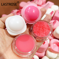 Vente en gros baume à lèvres rond hydratant végétalien à 4 saveurs de fruits marque privée baume à lèvres nourrissant rose saveur fraise
