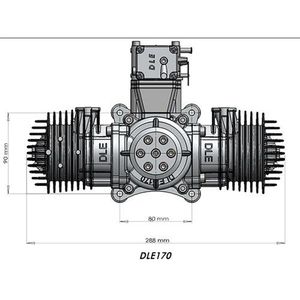 Factory Outlet DLE 170 170CC Original GAS Engine <b>Gasoline</b> for RC Airplane Model Hot Sell DLE 170 DLE-170 DLE170cc - Product Image 5