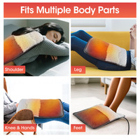 Nouveau chauffe-pieds électrique USB amélioré, super doux en peluche, 3 vitesses de température, appareil de confort hivernal pour la maison