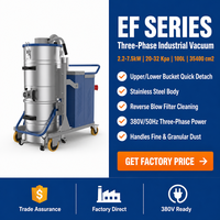 Aspirateur industriel triphasé EF/3010, 3000W, 100L, pour la construction et l'élimination des poussières, neuf, pour usage domestique et professionnel