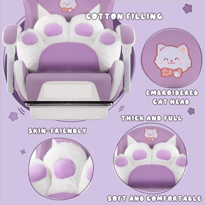 Sedia da Gaming Ergonomica con Sollevamento a Gas Classe <span class=keywords><strong>3</strong></span>, Reclinabile e Girevole, Comoda Poltrona da <span class=keywords><strong>Gamer</strong></span> con Poggiapiedi - Product Image 3