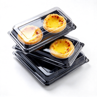 Boîte d'emballage pour tartelettes en PET thermoformé de qualité alimentaire, plateau alvéolé jetable, personnalisable, directement de l'usine