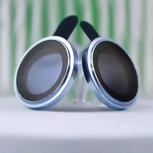 Metal Camera Lens for Iphone 11 12 13 14 Tempered Glass 3D Eagle Eye Phone Camera Lens Protector for Iphone 15 Pro Max Lens Film