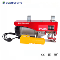 Mini palan électrique OEM à faible MOQ, 500 kg, 12 m, simple ou double crochet, moteur en cuivre pur, pour la manutention de matériaux en grenier