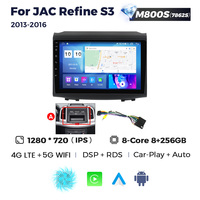 MEKEDE-Reproductor de radio para coche con pantalla táctil IPS, Android 8 + 128G, para cámara JAC Refine S3 2013-2016 360