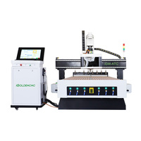 Enrutador CNC ATC 1325 1530, Máquina de Tallado y Corte de Madera 3D, Maquinaria para Trabajar la Madera con Cambiador de Herramientas Lineal