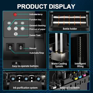 New Arrival for for <b>UV</b> DTF Inkjet Automatic Flatbed Paper Printer XP600 <b>Water</b> Cooling System 3-Year Warranty Intelligent - Product Image 4