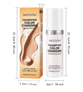 Versandfertige Farbwechselnde Flüssige Foundation <span class=keywords><strong>Concealer</strong></span> 2-in-1 Feuchtigkeitsspendende Natürlich Aussehende Make-up-Basis Schneller Versand - Product Image 6