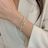Bracelet en pierre d'opale, Bracelet en pierre, perle d'eau douce, de haute qualité, fait à la main, porte-bonheur en œil de chat, Jade pour femmes