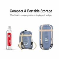 Doublure de sac de couchage ultra-légère et compacte, pour camping et voyage en extérieur en été, compatible duvet et coton synthétique, connectable