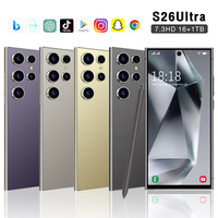 Dernier modèle S26 Ultra, smartphone 5G à grand écran, 16 Go + 1 To, processeur Deca Core, batterie grande capacité, double SIM, déverrouillage facial, téléphone portable