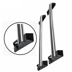 JOESHIER 2 barras transversales de aluminio plateadas para techo, portaequipajes para Hummer H2 2002-2009, fabricadas en China - Product Image 3