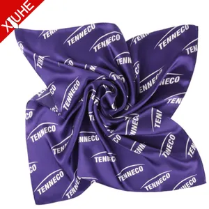 Design Print Scarf OEM ODM Custom Logo 100% Silk Scarves Company Logo Women Digital Printing Satin Silk Scarf