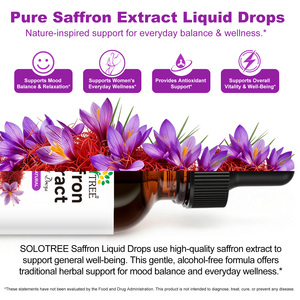 SOLOTREE Integratori di Zafferano Puro, Tintura Biologica Vegana, Estratto Liquido di Crocus Sativus in <span class=keywords><strong>Gocce</strong></span> per Supporto Antiossidante e Rilassante - Product Image 6