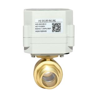 Vanne à boisseau sphérique électrique en laiton DN20 1/2 pouce filetée, contrôle automatique de l'eau pour usage environnemental - Product Image 5